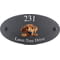 Personalised Rhodesian Ridgeback Dog Motif Oval Slate House Sign Plaque 25x13cm