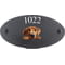 Personalised Rhodesian Ridgeback Dog Motif Oval Slate House Sign Plaque 25x13cm