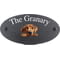 Personalised Rhodesian Ridgeback Dog Motif Oval Slate House Sign Plaque 25x13cm