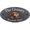 Personalised Rhodesian Ridgeback Dog Motif Oval Slate House Sign Plaque 25x13cm