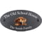 Personalised Rhodesian Ridgeback Dog Motif Oval Slate House Sign Plaque 25x13cm