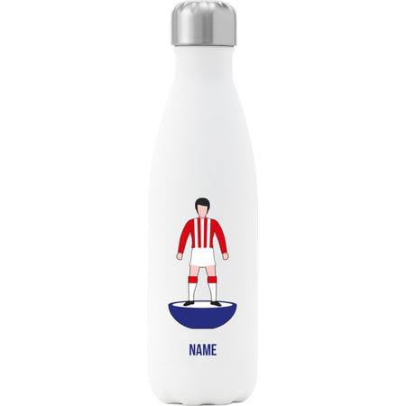 Personalised Stoke City Player Figure Insulated Water Bottle - 500ml - White