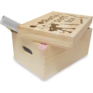 Personalised Arty Mouse Wooden Craft Box