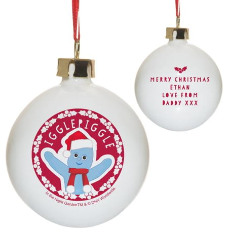 Personalised In The Night Garden Igglepiggle Snowtime Ceramic Bauble