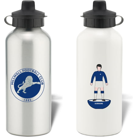 Personalised Millwall FC Player Figure Aluminium Sports Water Bottle