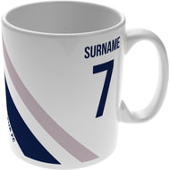 Personalised Tottenham Hotspur Colour Stripe Ceramic Mug
