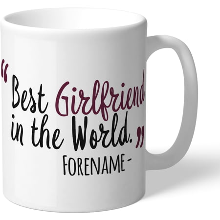 Personalised Burnley FC Best Girlfriend In The World Mug