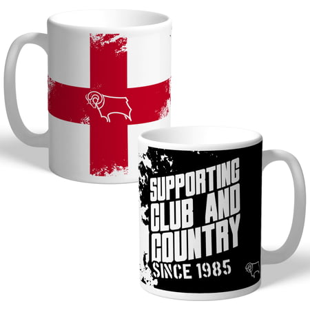 Personalised Derby County Club And Country Mug