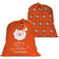 Personalised Luton Town FC Merry Christmas Large Fabric Santa Sack
