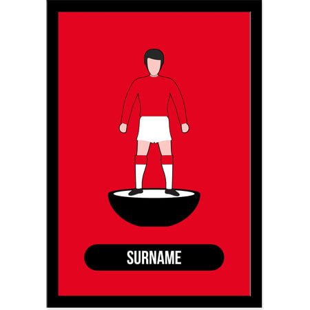 Personalised Nottingham Forest Player Figure A4 Framed Print