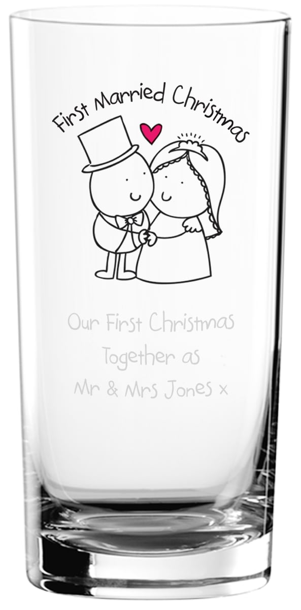 buy your personalised chilli bubble s first married christmas hi