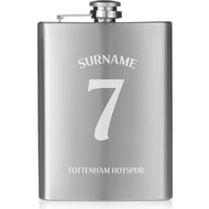 Personalised Tottenham Hotspur FC Shirt Hip Flask