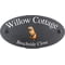 Personalised Beaver Wildlife Animal Motif Oval Slate House Sign Plaque 25x13cm
