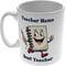 Personalised Best Teacher Notebook 11oz Ceramic Mug For Teachers And Mentors - End Of Term Gift