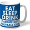 Personalised Cardiff City FC Eat Sleep Drink Mug