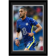 Personalised Chelsea FC Ziyech Autograph Player Photo Framed Print