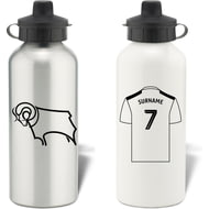 Personalised Derby County Shirt Aluminium Sports Water Bottle