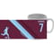 Personalised Burnley Colour Stripe Ceramic Mug