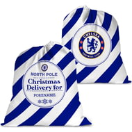 Personalised Chelsea FC FC Christmas Delivery Large Fabric Santa Sack