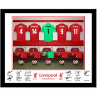 Personalised Liverpool FC Goalkeeper Dressing Room Shirts Framed Print