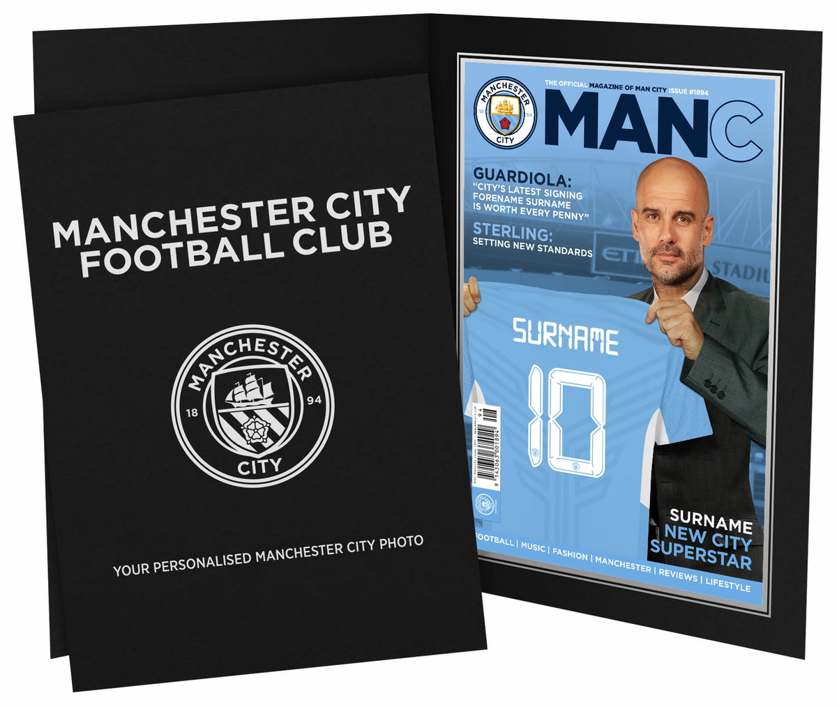 personalised man city shirt