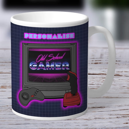 Personalised Old School Gamer Mug