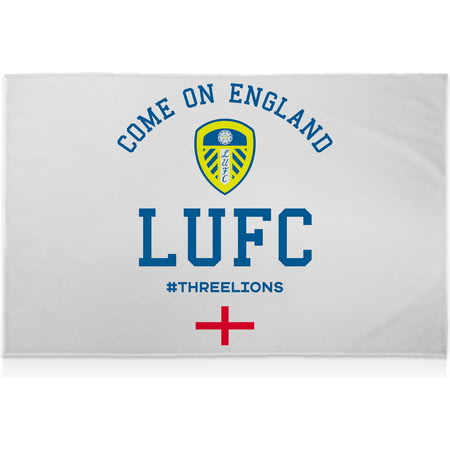 Personalised Leeds United FC Come On England 8ft X 5ft Banner