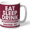 Personalised Scunthorpe United FC Eat Sleep Drink Mug
