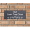 Personalised Heart Swirl Motif Natural Slate Sign Garden Plaque With Wall Fixings - 25x10cm