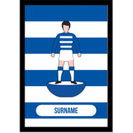 Personalised Queens Park Rangers Player Figure A4 Framed Print