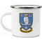 Personalised Sheffield Wednesday FC Back Of Shirt Enamel Camping Mug