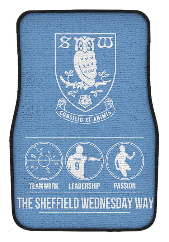 Personalised Sheffield Wednesday FC Way Front Car Mats from Go Find A Gift