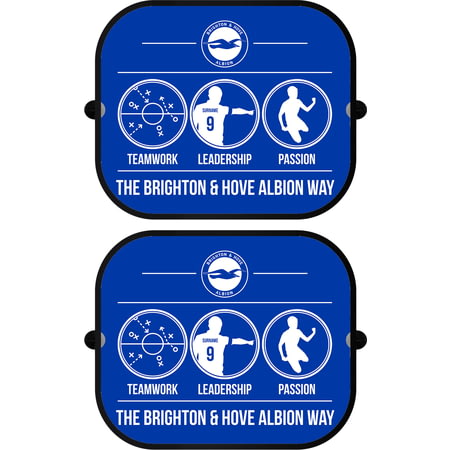 Personalised Brighton & Hove Albion FC Way Pair of Car Side Window Sunshades