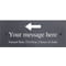 Personalised Slate Plaque Sign - Arrow Motif with wall fixings - 25x10cm
