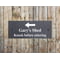 Personalised Slate Plaque Sign - Arrow Motif with wall fixings - 25x10cm
