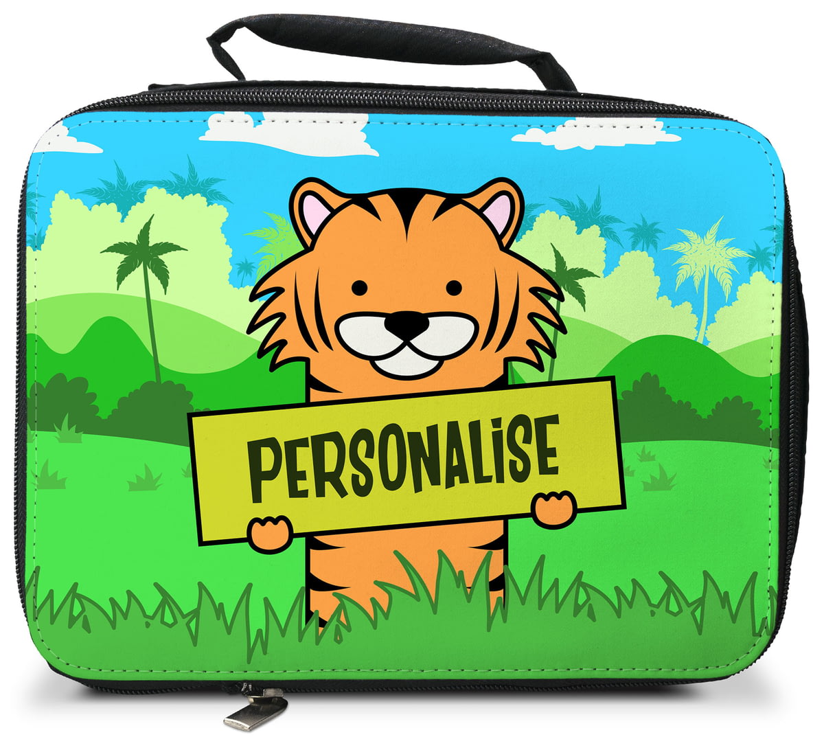 Personalised Kids Tiger Insulated Lunch Bag from Go Find A Gift