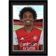 Personalised Arsenal FC Willian Autograph Player Photo Framed Print