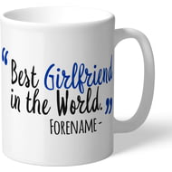 Personalised Brighton & Hove Albion FC Best Girlfriend In The World Mug