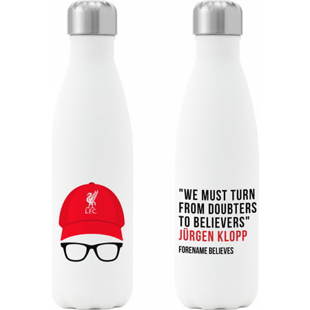 Personalised Liverpool FC Champions 2020 Klopp Insulated Water Bottle