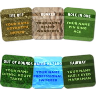 Personalised Golf Coasters