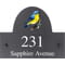 Personalised Warbler Bird Motif Slate House Name Or Number Plaque/Sign - 25x20cm