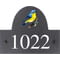 Personalised Warbler Bird Motif Slate House Name Or Number Plaque/Sign - 25x20cm