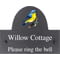 Personalised Warbler Bird Motif Slate House Name Or Number Plaque/Sign - 25x20cm