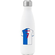 Personalised Blackburn Rovers Shirt Insulated Water Bottle - 500ml - White
