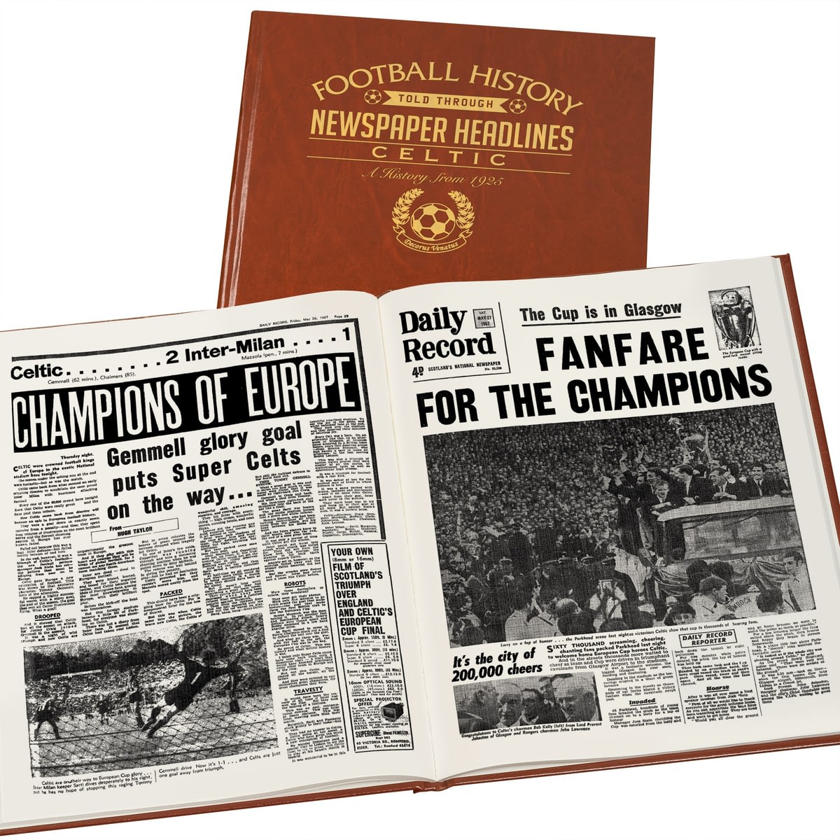 Buy your Personalised Celtic Football Newspaper Book ...