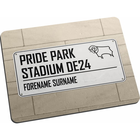 Personalised Derby County Street Sign Mouse Mat