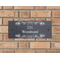 Personalised Elegant Swirl Motif Natural Slate Sign Garden Plaque With Wall Fixings - 25x10cm