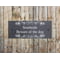 Personalised Elegant Swirl Motif Natural Slate Sign Garden Plaque With Wall Fixings - 25x10cm