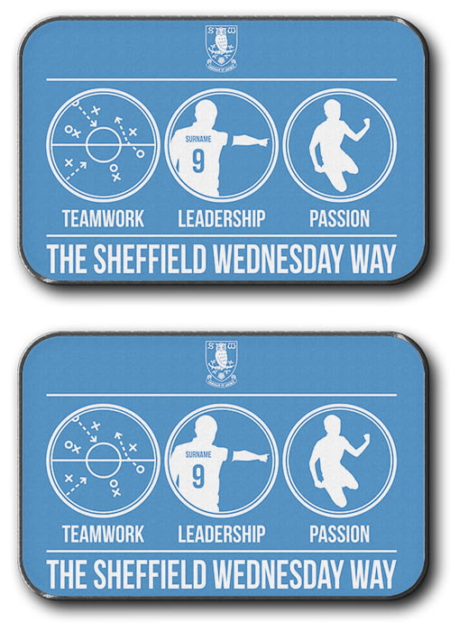 Personalised Sheffield Wednesday FC Way Rear Car Mats from Go Find A Gift