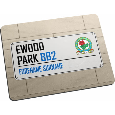 Personalised Blackburn Rovers FC Street Sign Mouse Mat